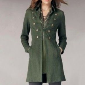 Women's Green Military Style Coat